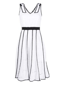 KARL LAGERFELD Φορεμα Kl Embroidered Lace Dress 231W1307 100 white