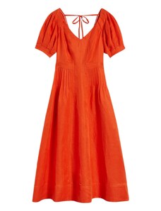 TED BAKER Φορεμα Opalz Fit And Flare Puff Sleeve Midi Dress 268436 brt-orange