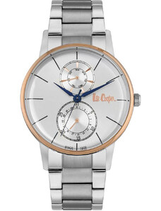 LEE COOPER Mens - LC06613.530 Silver case with Stainless Steel Bracelet