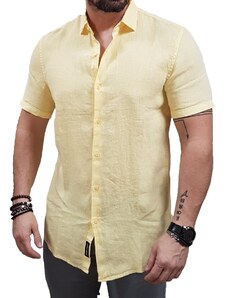 Superdry - M4010608A 9IC- Studios Casual Linen S/S Shirt - Aspen Gold - Πουκάμισο Κοντομάνικο