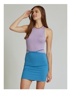 Celestino Mini φούστα με κορδόνια στο πλάι μπλε για Γυναίκα