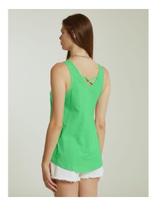 Celestino Μπλούζα με χιαστί πλάτη φλουο πρασινο για Γυναίκα