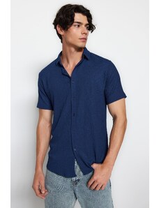 Trendyol Shirt - Σκούρο μπλε - Κανονική εφαρμογή