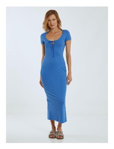 Celestino Φόρεμα με δέσιμο μπλε για Γυναίκα