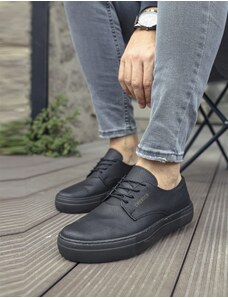CHEKICH Ανδρικά μαύρα casual παπούτσια δερματίνη CH005M