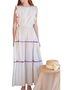 MADAME SHOU SHOU Φορεμα Nephele white