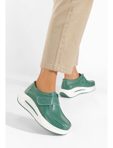 Zapatos Μοκασίνια με πλατφόρμα Albeida πρασινο