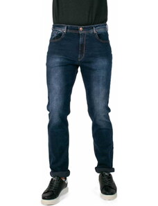 Ανδρικό Παντελόνι Tζιν Regular Fit Damaged Jeans WR31 MΠΛE
