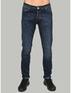 Ανδρικό Παντελόνι Tζιν Slim Fit Damaged Jeans WR5 MΠΛE
