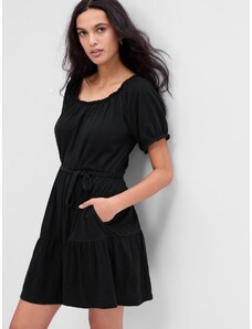 GAP Μαύρο ForeverSoft Tiered Mini Φόρεμα
