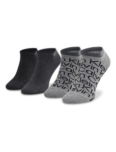 Σετ κοντές κάλτσες ανδρικές 2 τεμαχίων Calvin Klein