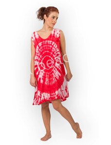 Rima beachworld γυναικειο φορεμα αμανικο tie dye 368 rima - ΚΟΚΚΙΝΟ