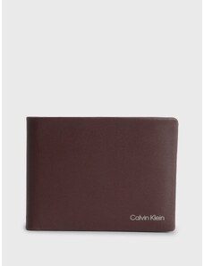 Ανδρικά Πορτοφόλια Concise.Trifold Καφέ Δέρμα Calvin Klein