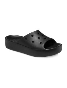 Crocs Classic Platform Slide Black Γυναικείες Πλατφόρμες Μαύρες (208180-001)