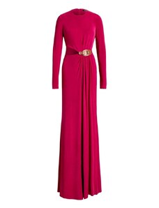 RALPH LAUREN Φορεμα Jawslin-Long Sleeve-Gown 253908882001 fuchsia berry