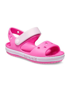 Crocs Bayaband Sandal Kids Electric Pink/Rose Παιδικά Ανατομικά Σανδάλια Φούξια (205400-6QQ)