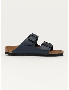 Δερμάτινες παντόφλες Birkenstock Arizona γυναικείες, χρώμα: ναυτικό μπλε, 51153