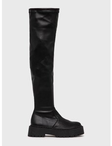 Δερμάτινες μπότες Steve Madden Esmee Boot γυναικείες, χρώμα: μαύρο