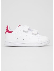 Παιδικά παπούτσια adidas Originals STAN SMITH χρώμα: άσπρο