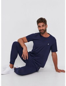 Βαμβακερό μπλουζάκι Polo Ralph Lauren χρώμα: ναυτικό μπλε