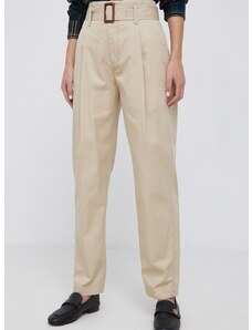 Παντελόνι Polo Ralph Lauren γυναικείo, χρώμα: μπεζ