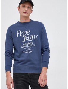 Βαμβακερή μπλούζα Pepe Jeans LAMARCK ανδρική, χρώμα: ναυτικό μπλε