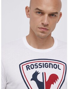 Βαμβακερό μπλουζάκι Rossignol χρώμα: άσπρο