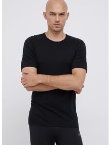 Μάλλινο μπλουζάκι Icebreaker χρώμα: μαύρο