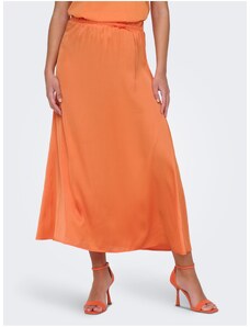 Πορτοκαλί Κυρίες Σατέν Maxi Φούστα JDY Fifi - Ladies