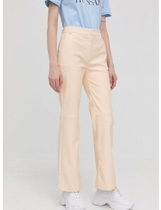 Παντελόνι Pinko χρώμα: μπεζ