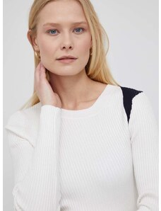 Πουλόβερ DKNY γυναικεία, χρώμα: άσπρο,