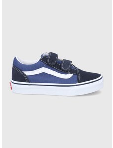 Παιδικά πάνινα παπούτσια Vans χρώμα: ναυτικό μπλε