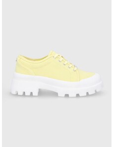 Πάνινα παπούτσια Steve Madden Mt Fuji γυναικεία, χρώμα: κίτρινο