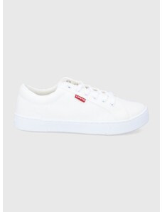 Πάνινα παπούτσια Levi's Malibu 2.0 γυναικεία, χρώμα: άσπρο