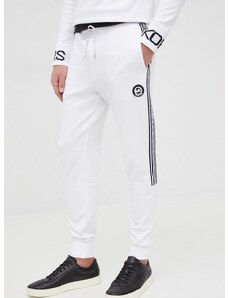 Παντελόνι Michael Kors ανδρικός, χρώμα: άσπρο