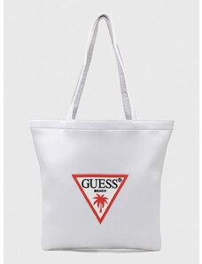Τσάντα Guess χρώμα: άσπρο