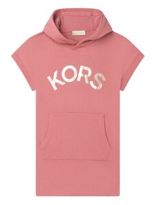 Παιδικό βαμβακερό φόρεμα Michael Kors χρώμα: ροζ,