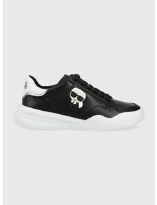 Δερμάτινα παπούτσια Karl Lagerfeld Kapri Run χρώμα: μαύρο