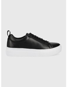 Δερμάτινα αθλητικά παπούτσια Vagabond Shoemakers Shoemakers Zoe Platform χρώμα: μαύρο