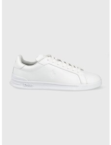 Δερμάτινα αθλητικά παπούτσια Polo Ralph Lauren Hrt Ct Ii χρώμα: άσπρο F30