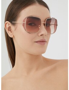 Γυαλιά ηλίου Tom Ford γυναικεία, χρώμα: χρυσαφί