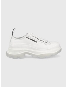 Πάνινα παπούτσια Karl Lagerfeld Luna χρώμα: άσπρο KL42921