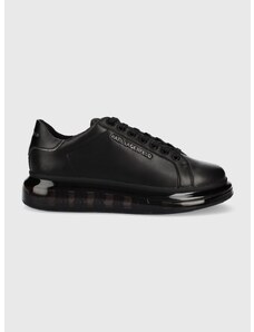 Δερμάτινα αθλητικά παπούτσια Karl Lagerfeld Kapri Kushion χρώμα: μαύρο F30