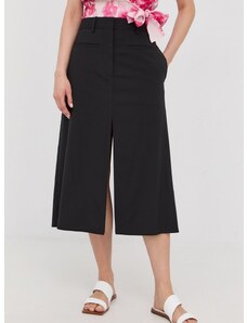 Μάλλινη φούστα Victoria Beckham χρώμα: μαύρο,