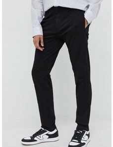 Παντελόνι HUGO χρώμα: μαύρο
