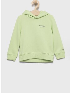 Παιδική μπλούζα Calvin Klein Jeans χρώμα: πράσινο,