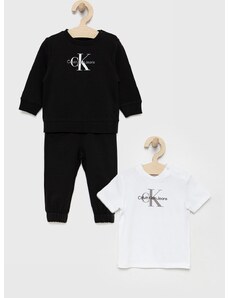 Παιδικό σετ Calvin Klein Jeans χρώμα: μαύρο