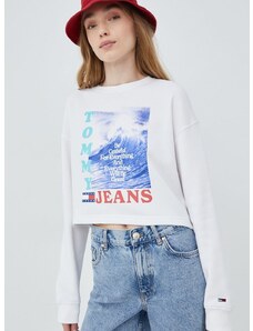 Μπλούζα Tommy Jeans χρώμα: άσπρο,