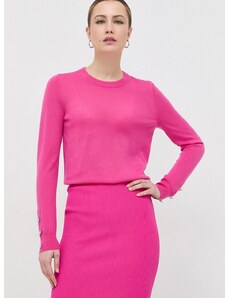 Μάλλινο πουλόβερ MICHAEL Michael Kors γυναικεία, χρώμα: ροζ