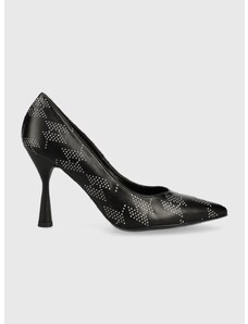 Γόβες παπούτσια Karl Lagerfeld Panache Hi χρώμα: μαύρο KL30875